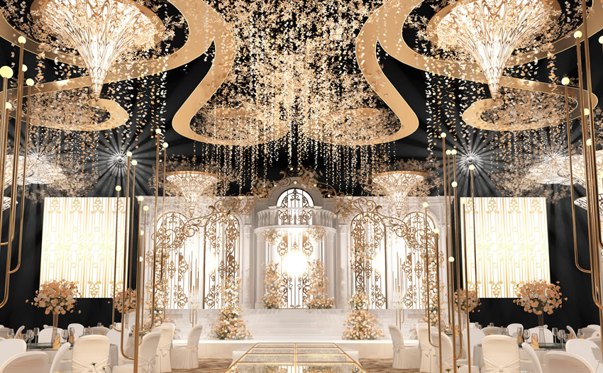 平阳花木兰喜事汇金色大厅效果展示